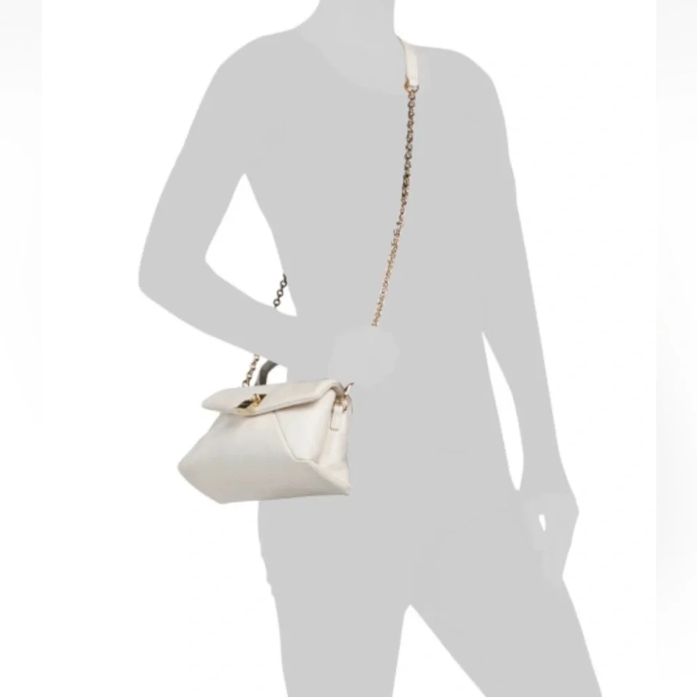 🆕 Ted Baker Poppy Mini Satchel Natural Cream Leather Crossbody Bag - Picture 8 of 14